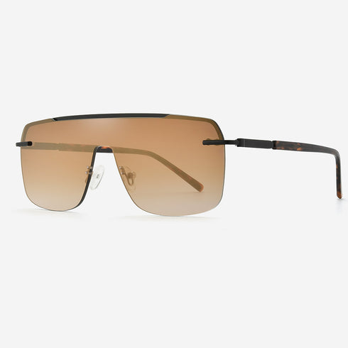Square shield Metal Men's Sunglasses Coslada